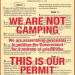 Thumbnail image for We are not camping. Here is our permit: The Bill of Rights – Article 1