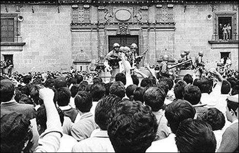 In late 1968, Mexico was getting ready to host the Olympics. But social tensions were also simmering. 